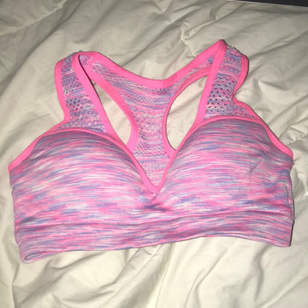 PINK cupped sports bra